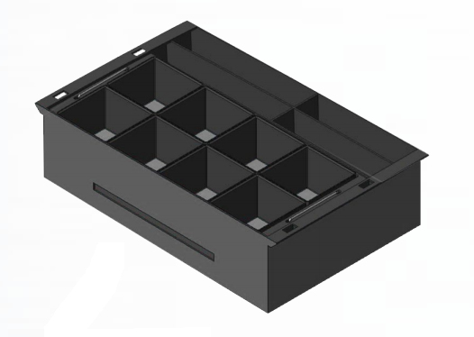 apg Solutions 20466 cash tray Acrylonitrile butadiene styrene (ABS) Black