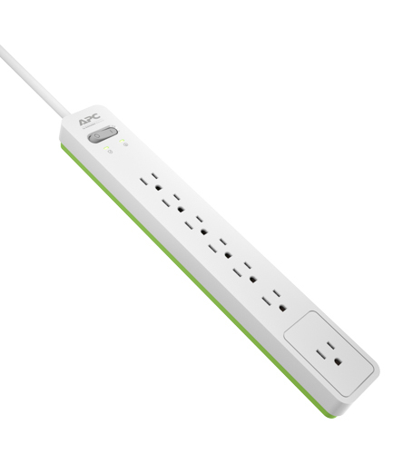 APC SurgeArrest PE76W White 7 AC outlet(s) 120 V 1.83 m