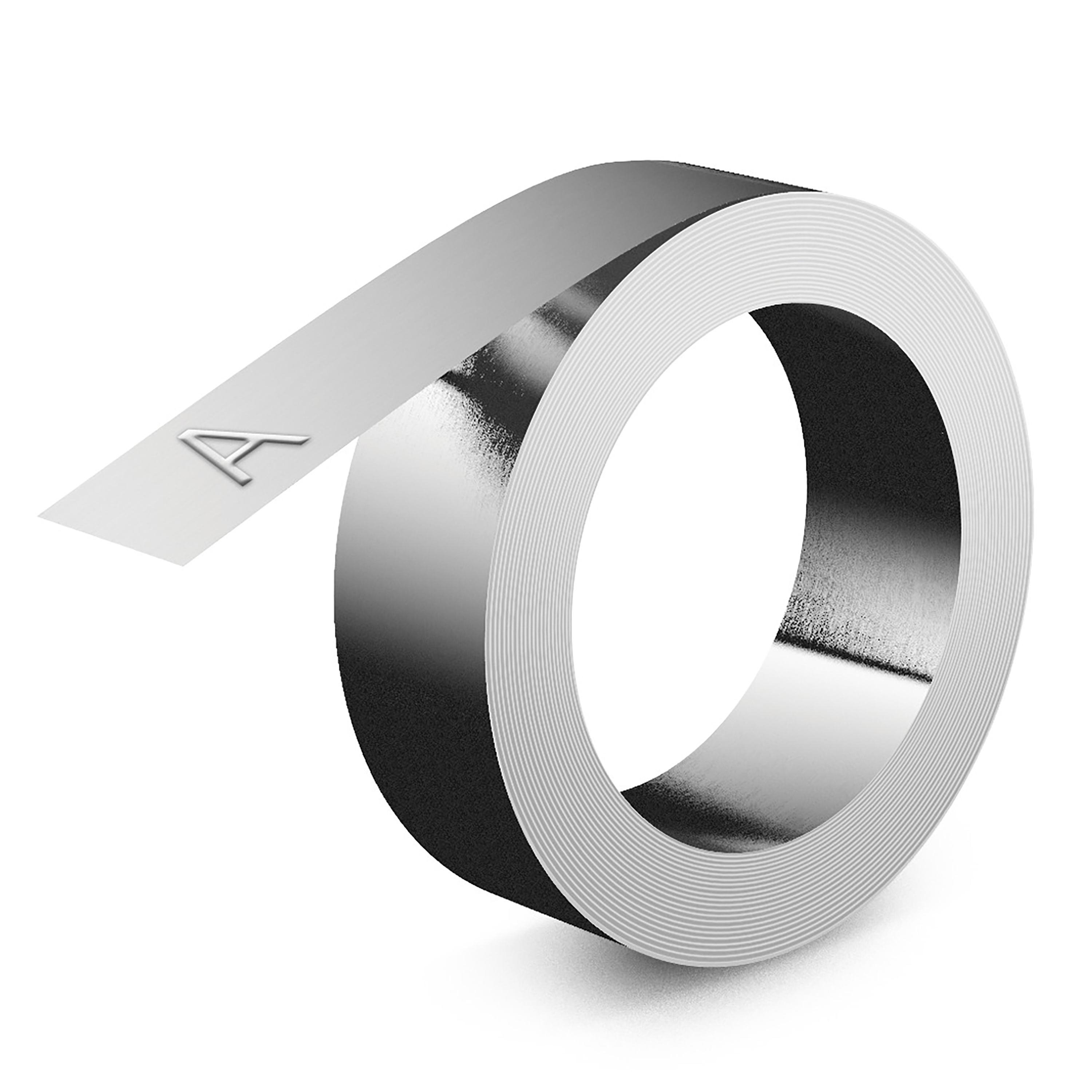 DYMO Rhino Aluminium Embossing Labels | 12 mm x 3.65 m | Self-Adhesive | Compatible with the Rhino M1011 Embosser | Weather Resistant | Ideal for DIY & Construction | Made in Europe