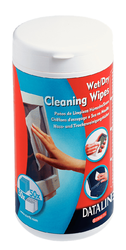 Esselte Cleaning Wipes – Wet/Dry for Screen Cleaning