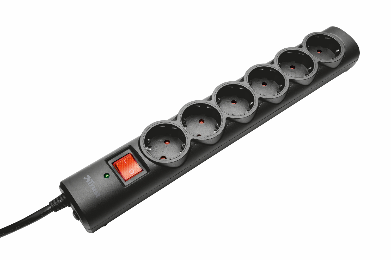 Trust 21061 surge protector Black 6 AC outlet(s) 1.8 m