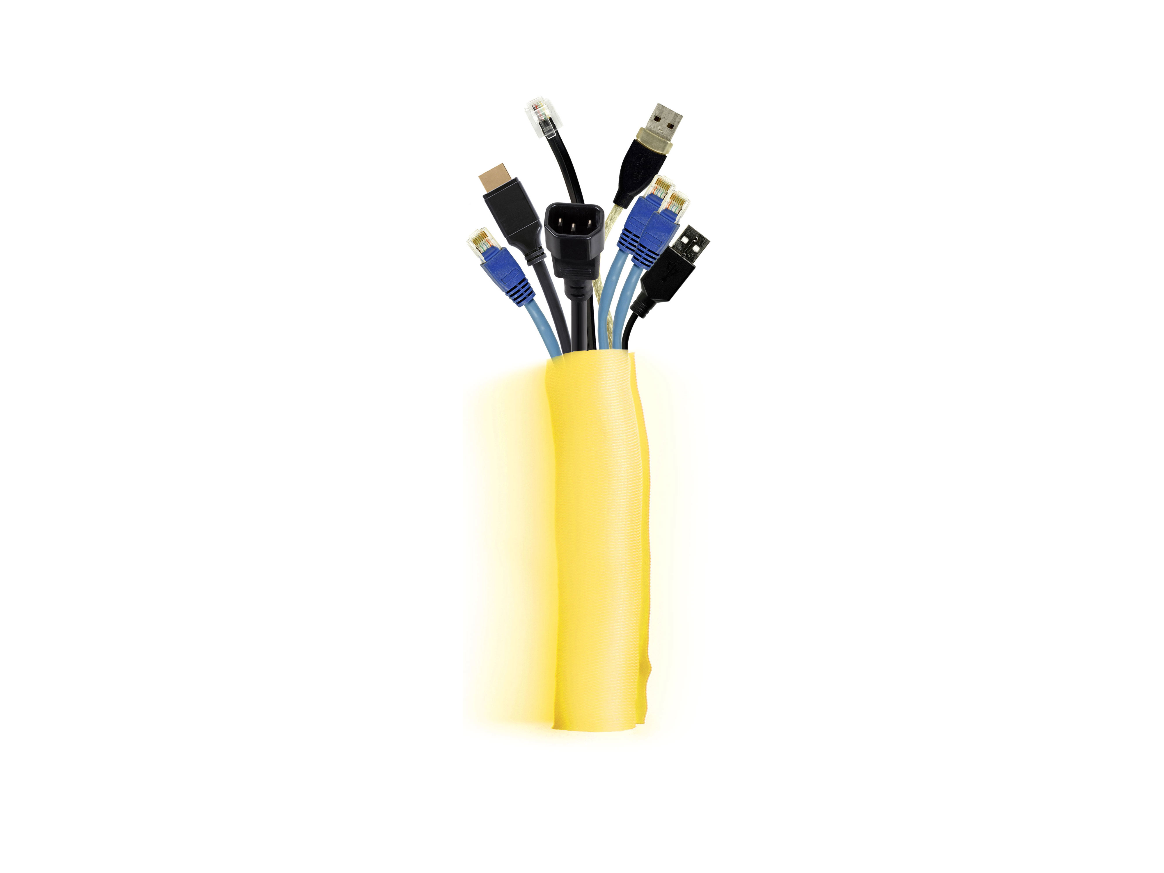 Multibrackets M Universal Cable Sock Self Wrapping 40mm Yellow 25m