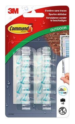 3M 17017AW cable tie mount Transparent Plastic 8 pc(s)