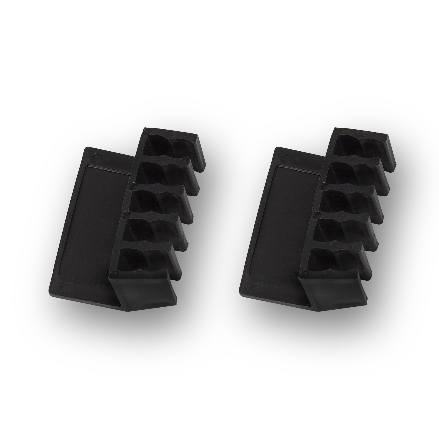 Ewent EW1565 cable organizer Desk Cable holder Black 2 pc(s)