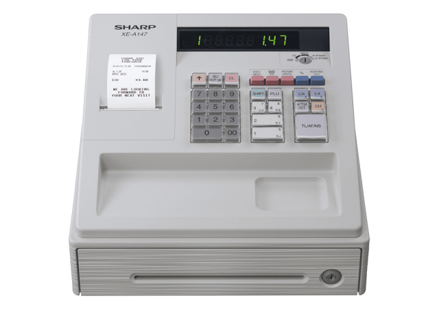 Sharp XEA147WH cash register Thermal transfer 2000 PLUs LED