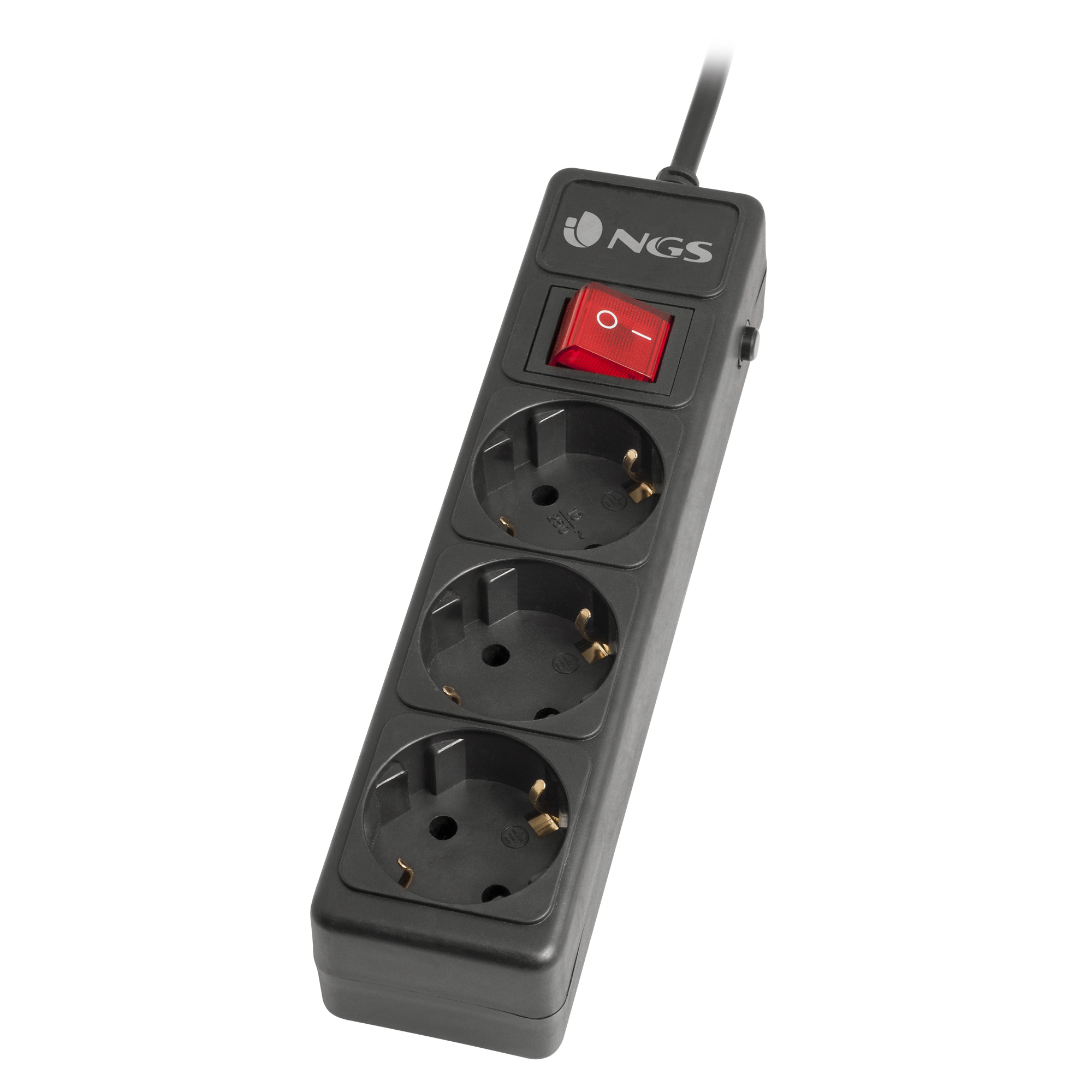 NGS Grid 300 Black 3 AC outlet(s) 250 V 1.5 m