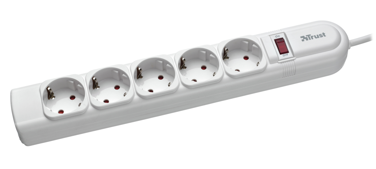 Trust Surge Guard White 5 AC outlet(s)