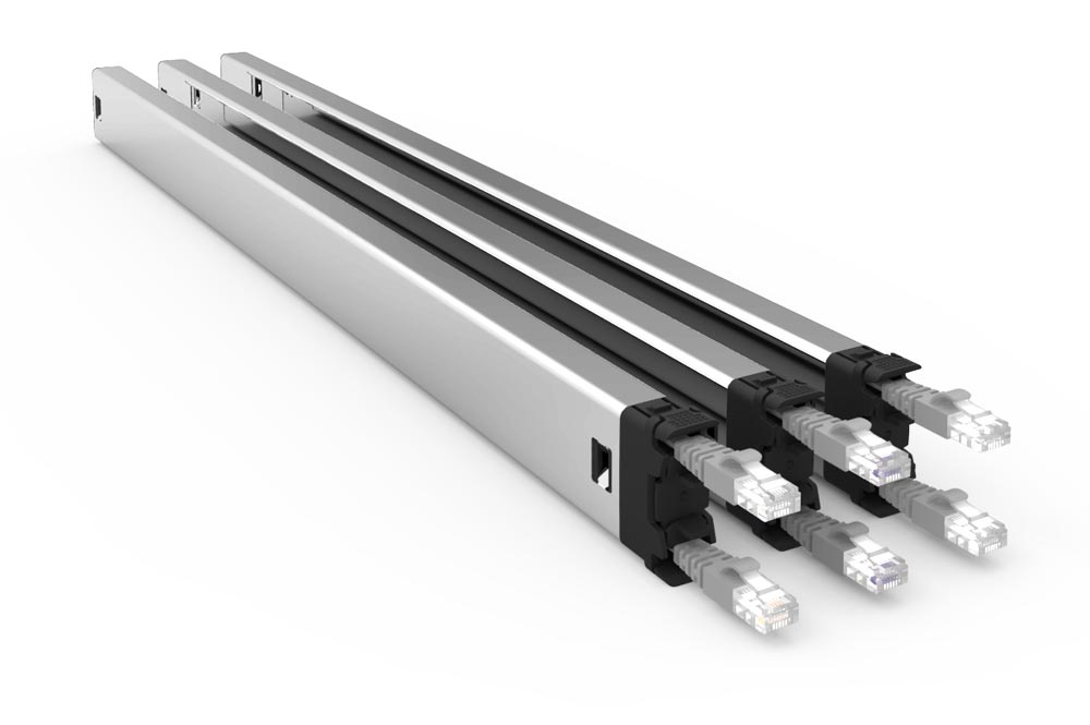 PATCHBOX Plus+ STP Rack Cable tray Black, Silver, White 3 pc(s)
