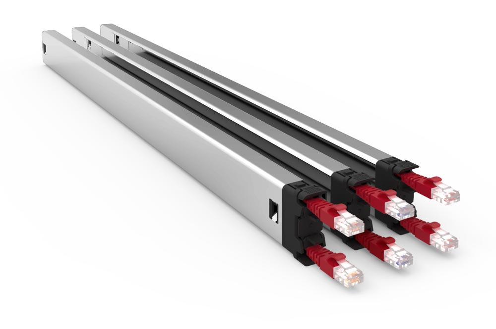 PATCHBOX Plus+ UTP Rack Cable tray Black, Red, Silver 3 pc(s)