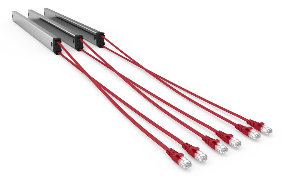 PATCHBOX Plus+ STP Long Range Rack Cable tray Black, Red, Silver 3 pc(s)