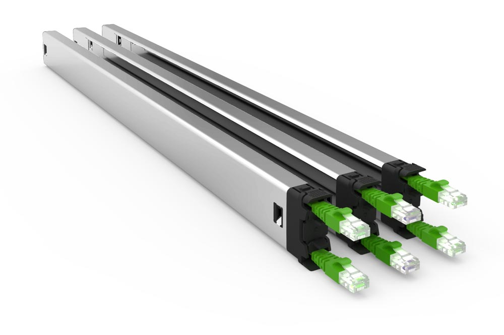 PATCHBOX Plus+ UTP Rack Cable tray Black, Green, Silver 3 pc(s)