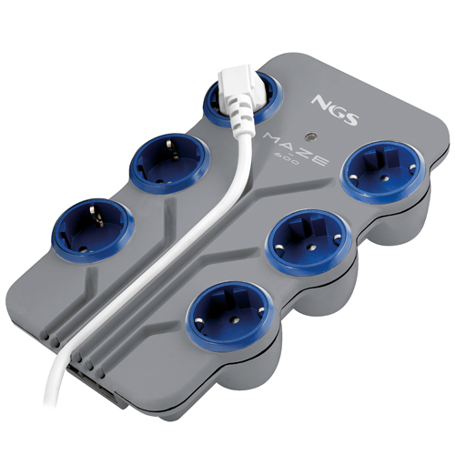 NGS MAZE600 surge protector Grey 5 AC outlet(s)
