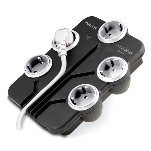 NGS MAZE500 surge protector Black 5 AC outlet(s)