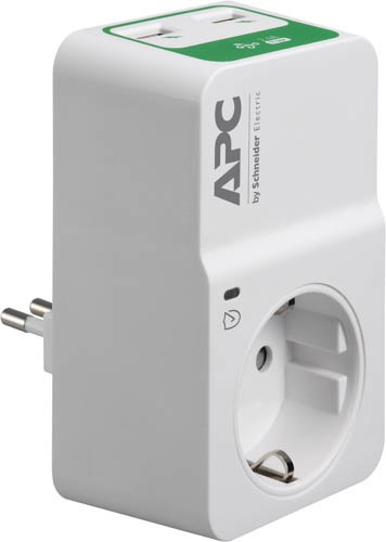 APC PM1WU2-IT surge protector White 1 AC outlet(s) 230 V