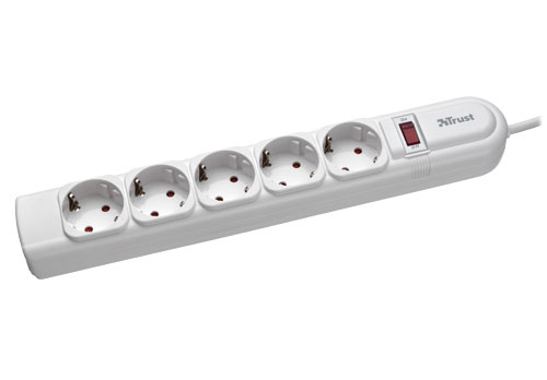Trust Surge Guard White 5 AC outlet(s)