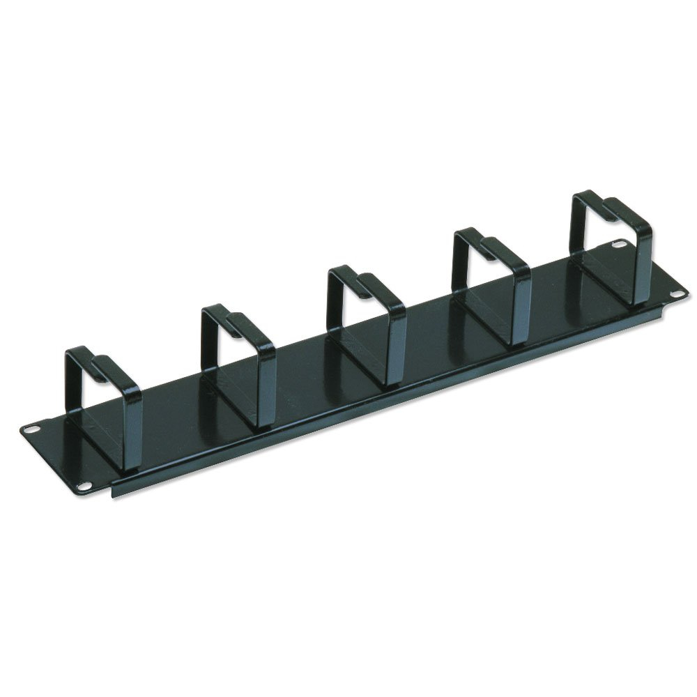 Lindy 2U Horizontal Cable Management Panel with 5 Hoops