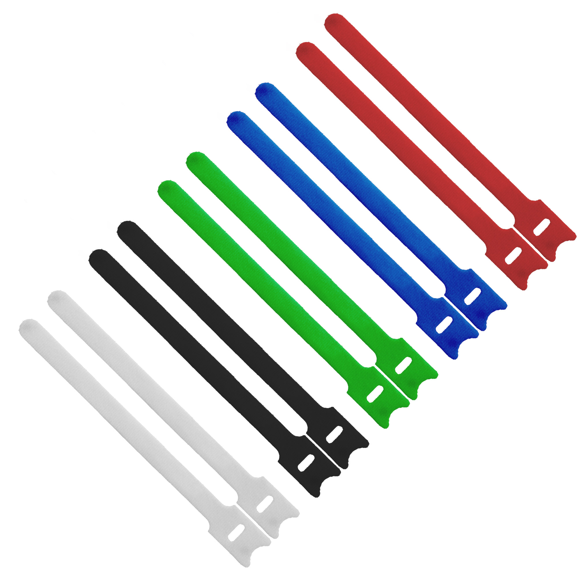InLine Cable tie Straps hook-and-loop fastener 12x200mm 10 pcs. 5 Colors