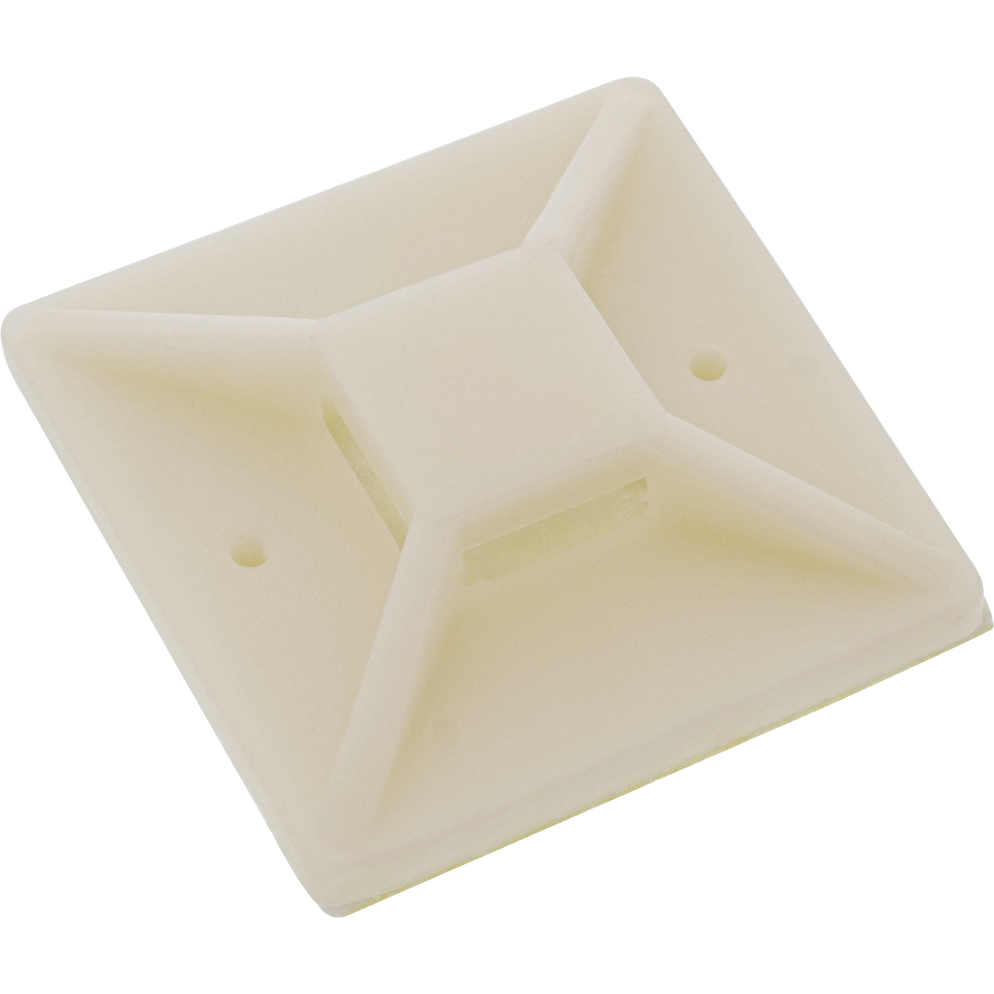 InLine Cable Tie Mounts Adhesive 30x30mm nature 10 pcs.