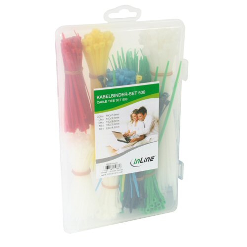 InLine 59978D cable tie Green, Red, White, Yellow
