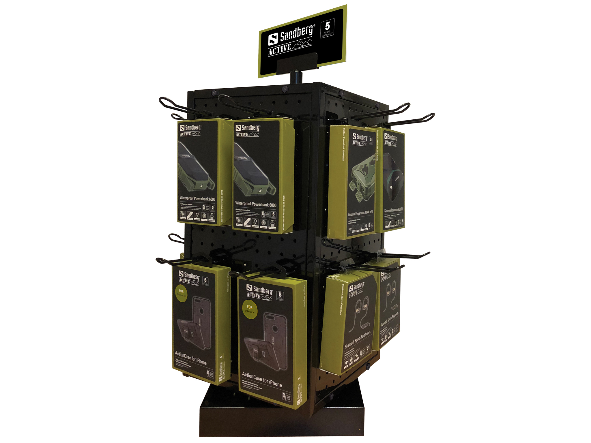 Sandberg Counter Display 4-sided Rotate