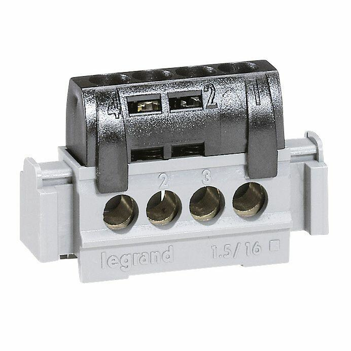 Legrand 092779 grounding hardware Metal, Plastic Black, Grey