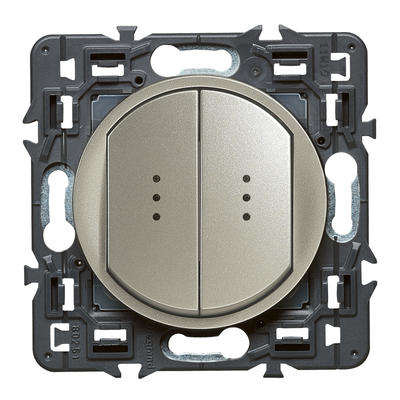Legrand 0 995 15 electrical switch Titanium