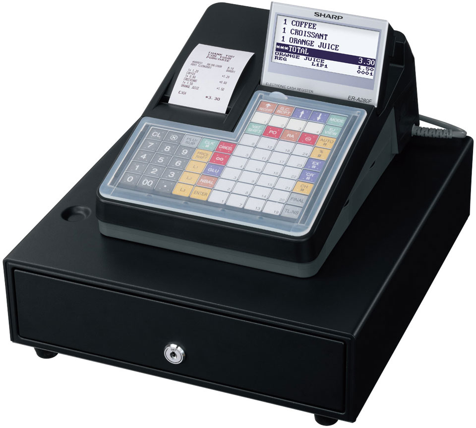 Sharp ER-A280F cash register LCD