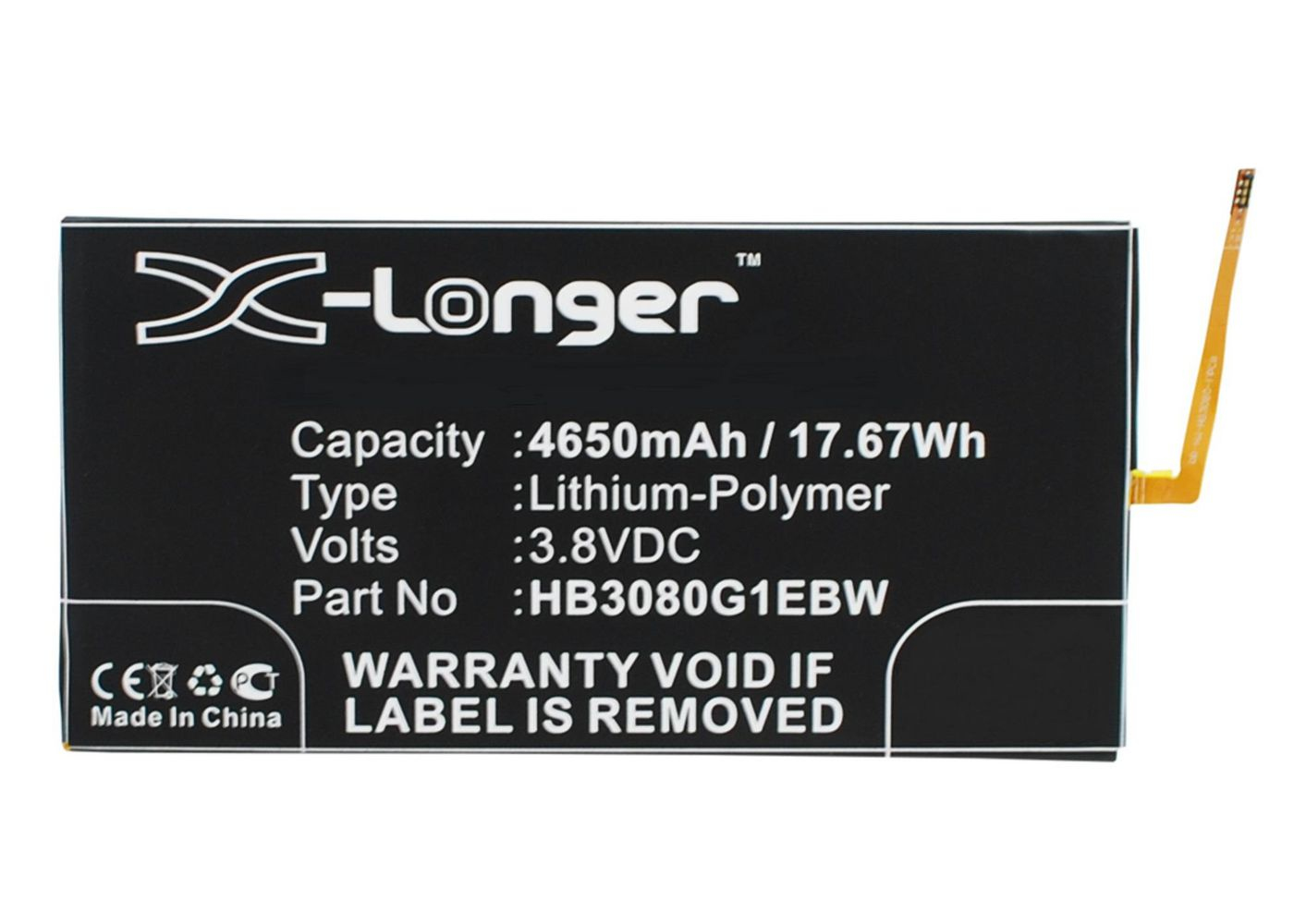 CoreParts TABX-BAT-HUS800SL industrial rechargeable battery 3.8 V