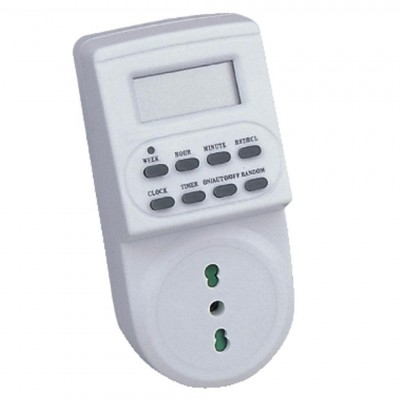 Techly 305007 electrical timer Grey Daily/Weekly timer