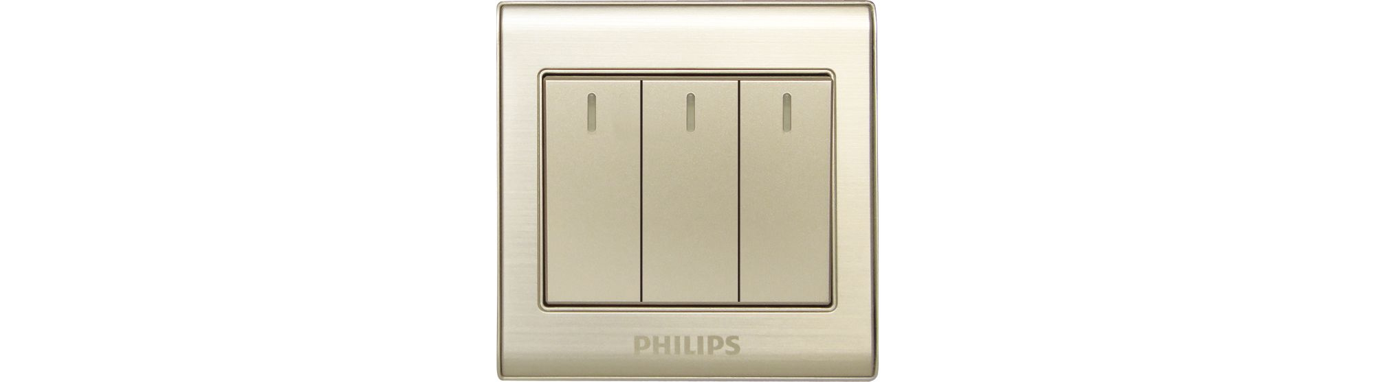 Philips 692341078077200 light switch Polycarbonate (PC) Champagne, Gold