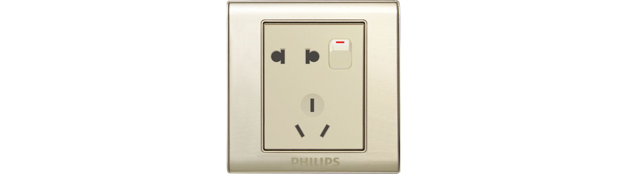Philips 692341078101400 light switch Polycarbonate (PC) Champagne, Gold