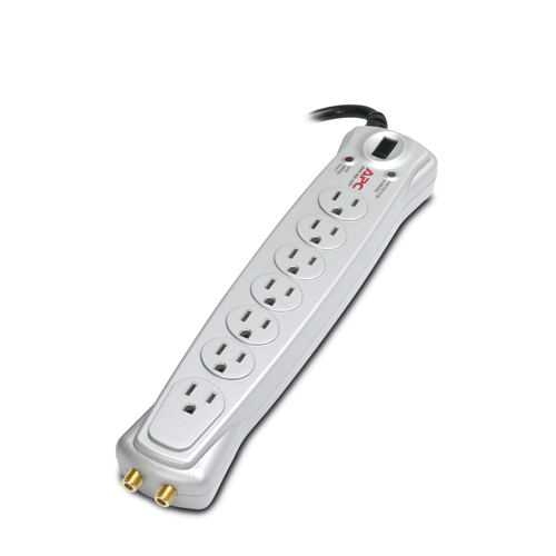 APC Essential A/V Surge Protector Silver 7 AC outlet(s) 120 V 1.83 m
