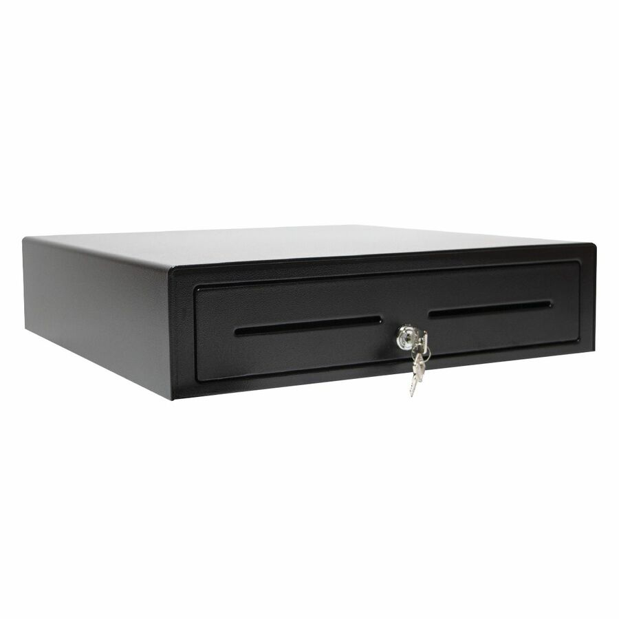 apg Solutions Standard-Duty Point of Sale Cash Drawer | Vasario Series VB320-1-BL1616 - USD 5 Bill - 5 Coin - Black - 4.3" Height x 16.2" Width x 16.3" Depth - TAA Compliant