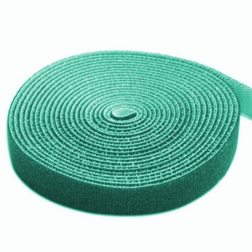 Techly Velcro Roll Cable Management Length 4m Width 16mm Green