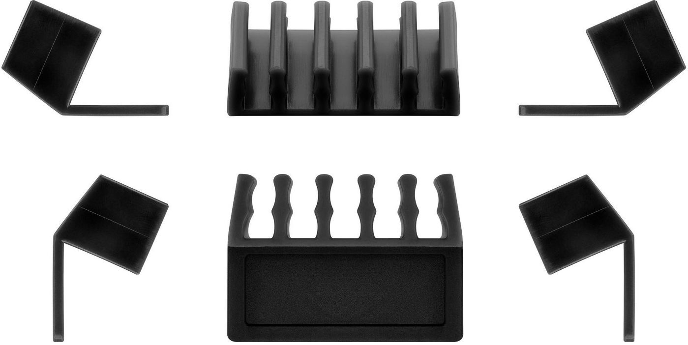 Microconnect CABLEMANA-17 cable organizer Desk Cable holder Black 2 pc(s)