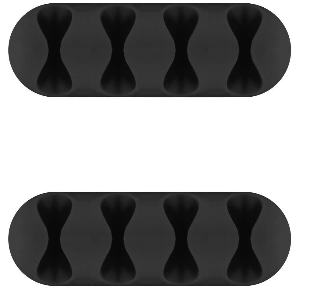 Microconnect CABLEMANA-16 cable organizer Floor Cable holder Black 2 pc(s)