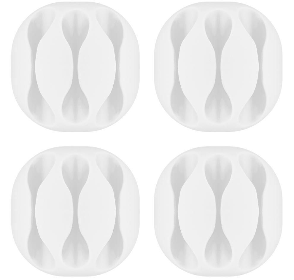 Microconnect CABLEMANA-15W cable organizer Floor Cable holder White 4 pc(s)