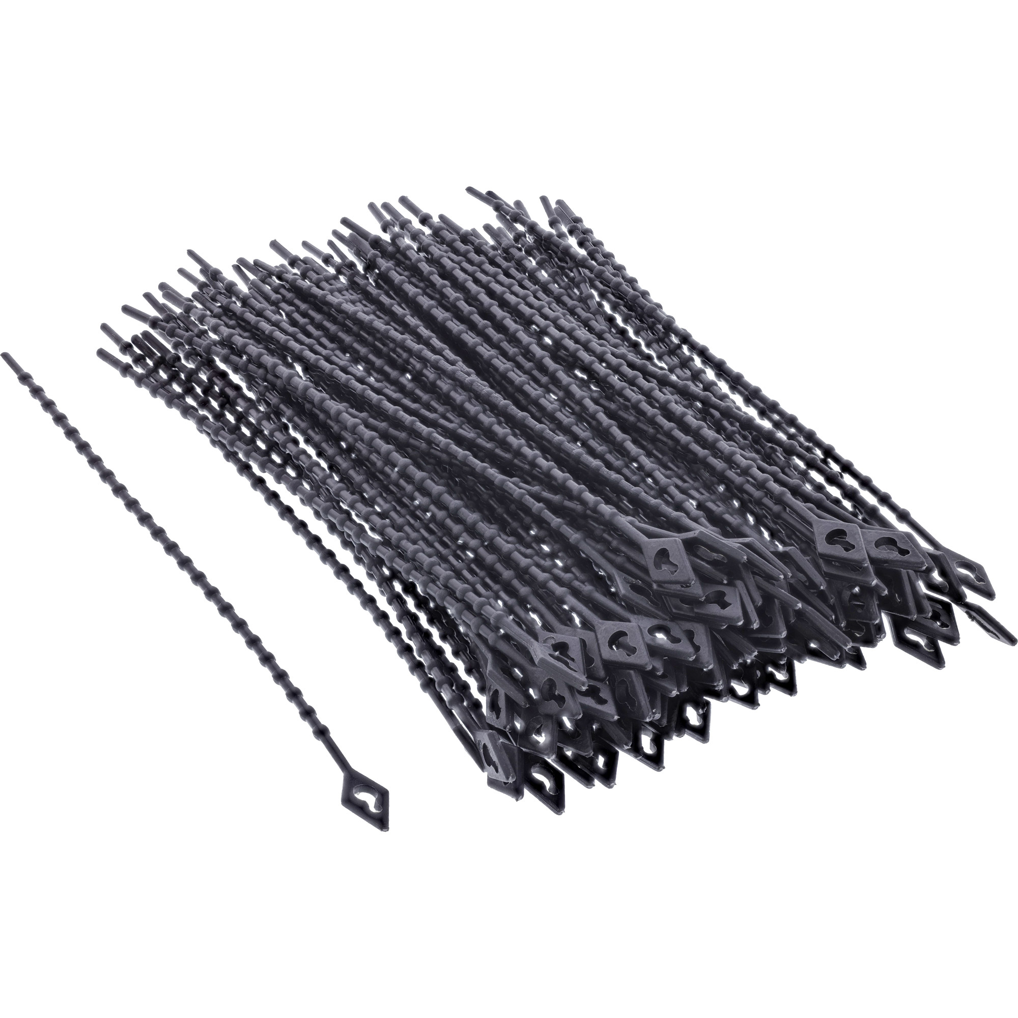 InLine Ball cable ties length 150mm black 100pcs