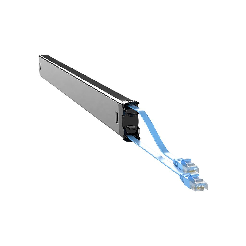 PATCHBOX C60STPXC6XX31B cable organizer Rack Cable tray Black, Blue, Silver 1 pc(s)