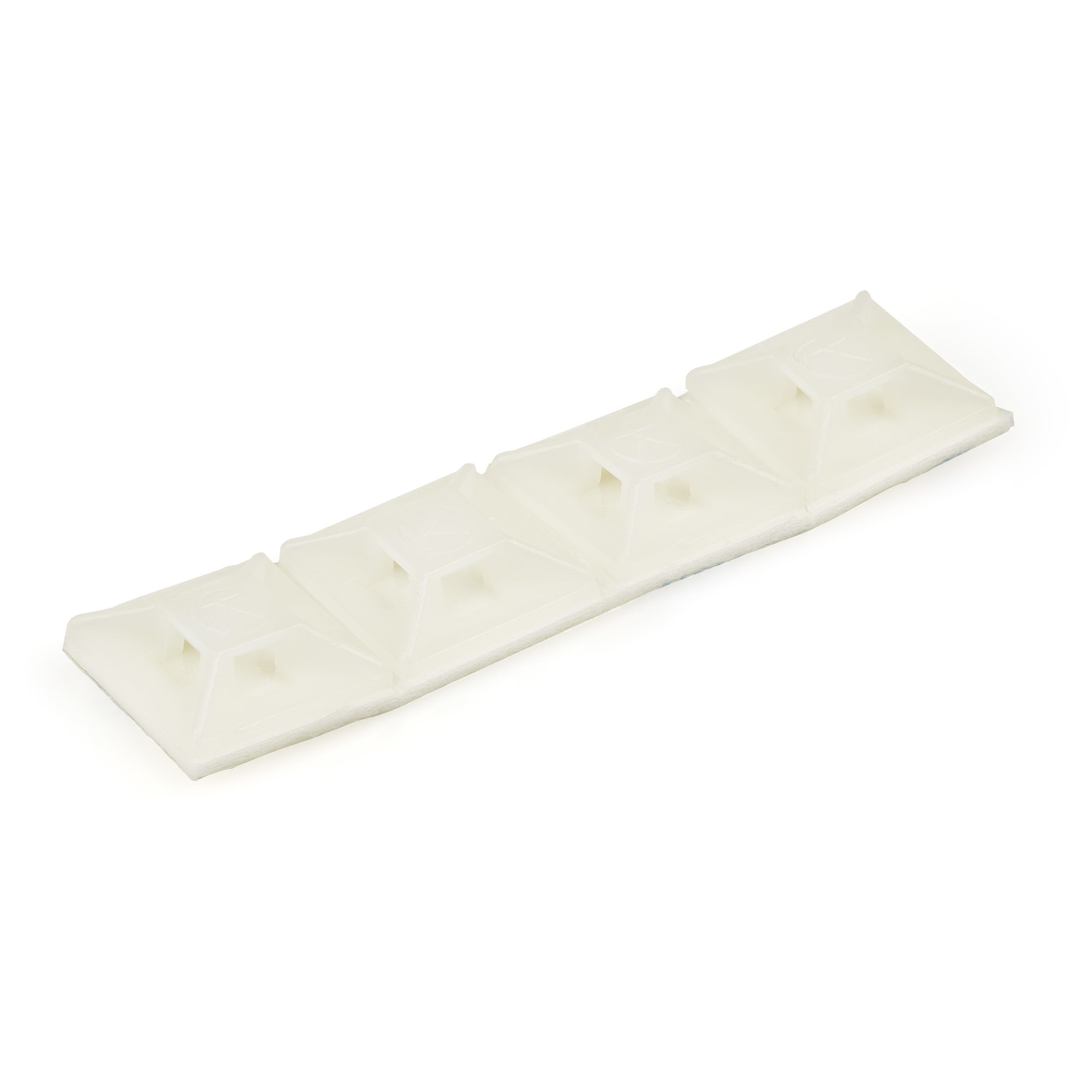 StarTech.com 100 Pack Cable Tie Mounts with Adhesive Tape for 0.13 in. (3.2 mm) Wide Ties - Nylon/Plastic Zip Tie Mounts - Electrical/Network Cable Wrap Mounts / 94V-2 Fire & UL Rated - TAA