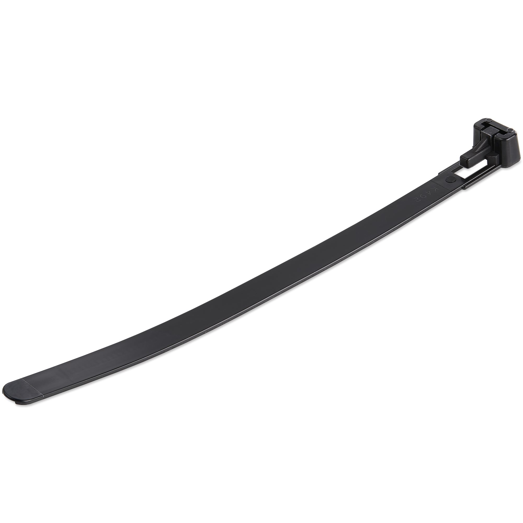StarTech.com 6"(15cm) Reusable Cable Ties - 1/4"(7mm) wide, 1-3/8"(35mm) Bundle Dia. 50lb(22kg) Tensile Strength, Releasable Nylon Ties, Indoor/Outdoor, 94V-2/UL Listed, 100 Pack - Black - TAA