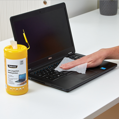 Fellowes 8562701 surface preparation wipe White