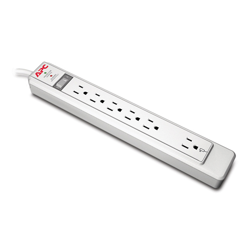 APC P6N surge protector White 6 AC outlet(s) 120 V 1.22 m