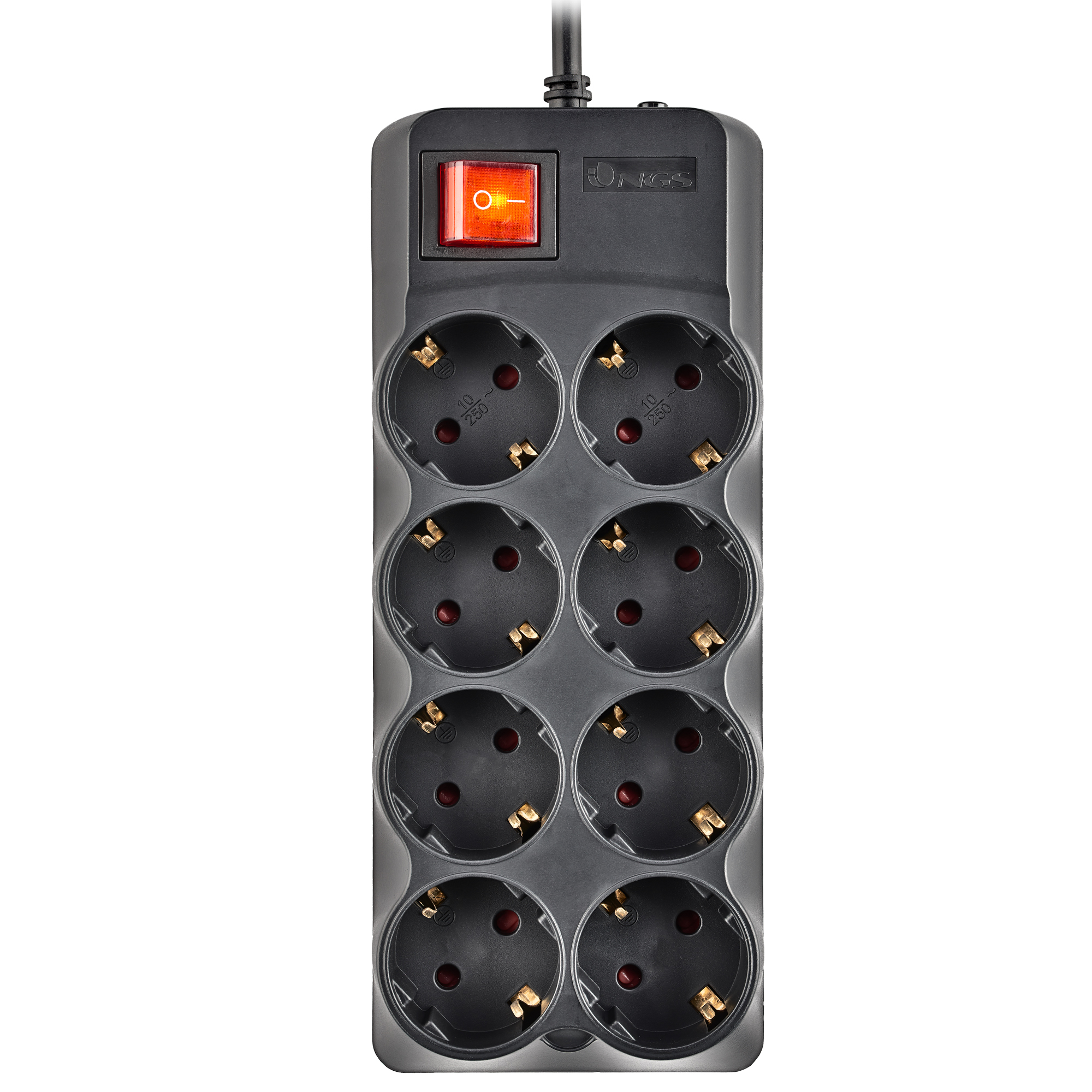 NGS SURGE POLE 800 Black 8 AC outlet(s) 250 V 1.5 m