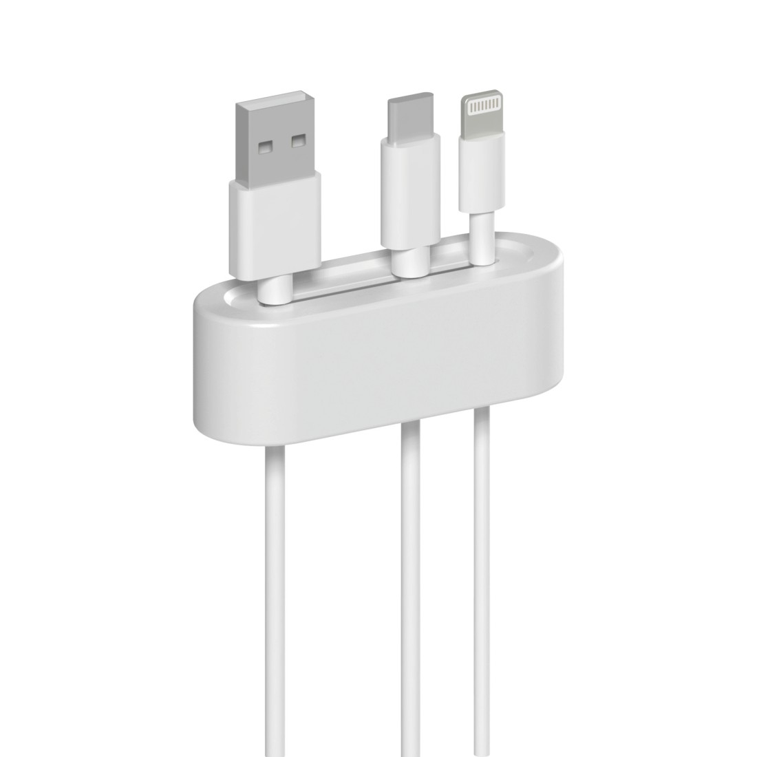 Hama 00020568 cable organizer Desk Cable holder White 2 pc(s)