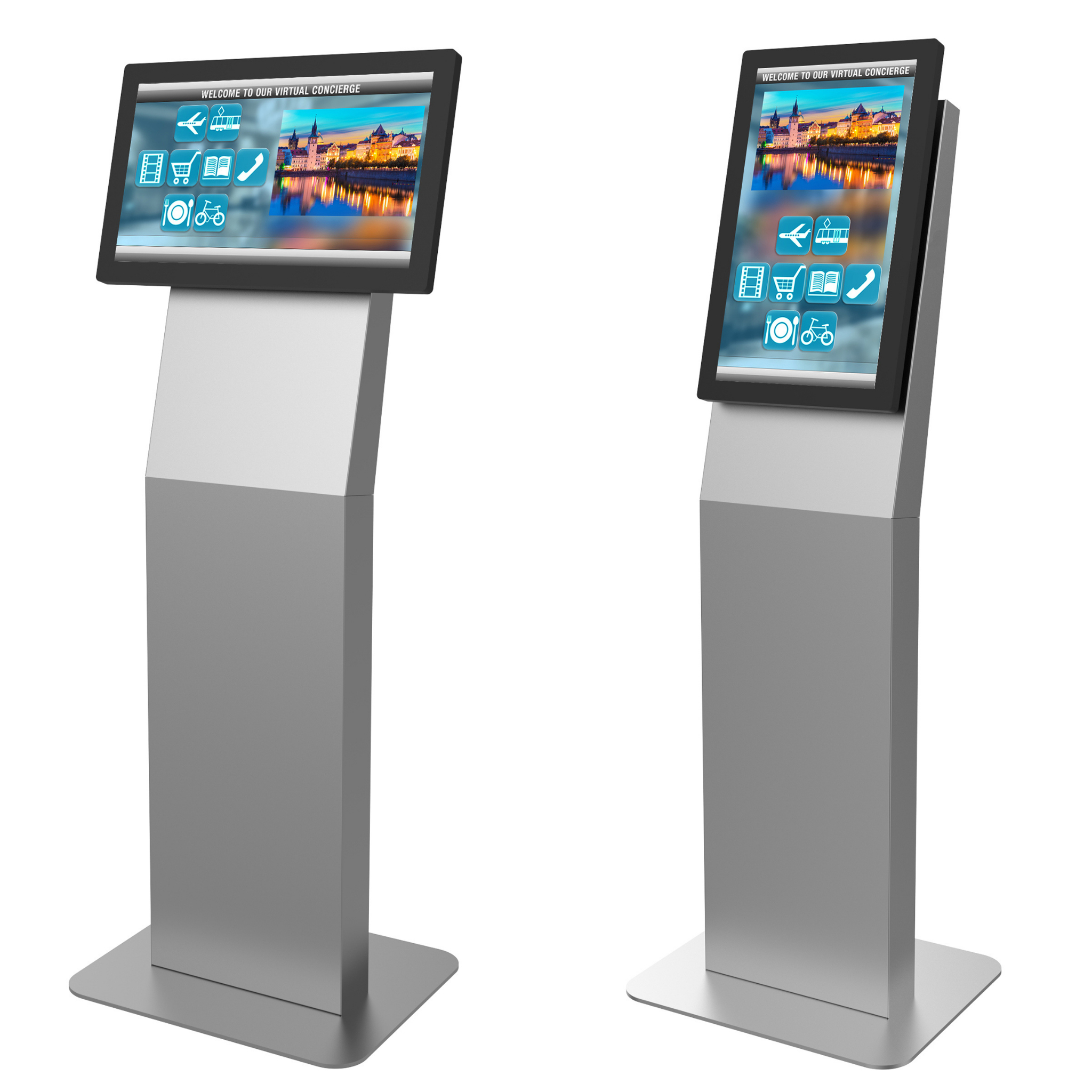 Peerless Landscape/Portrait Kiosk fits most 15" , 22" , or 32" Displays