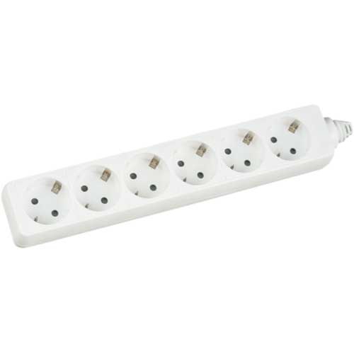 InLine 16461W surge protector White 6 AC outlet(s) 230 V 1.4 m