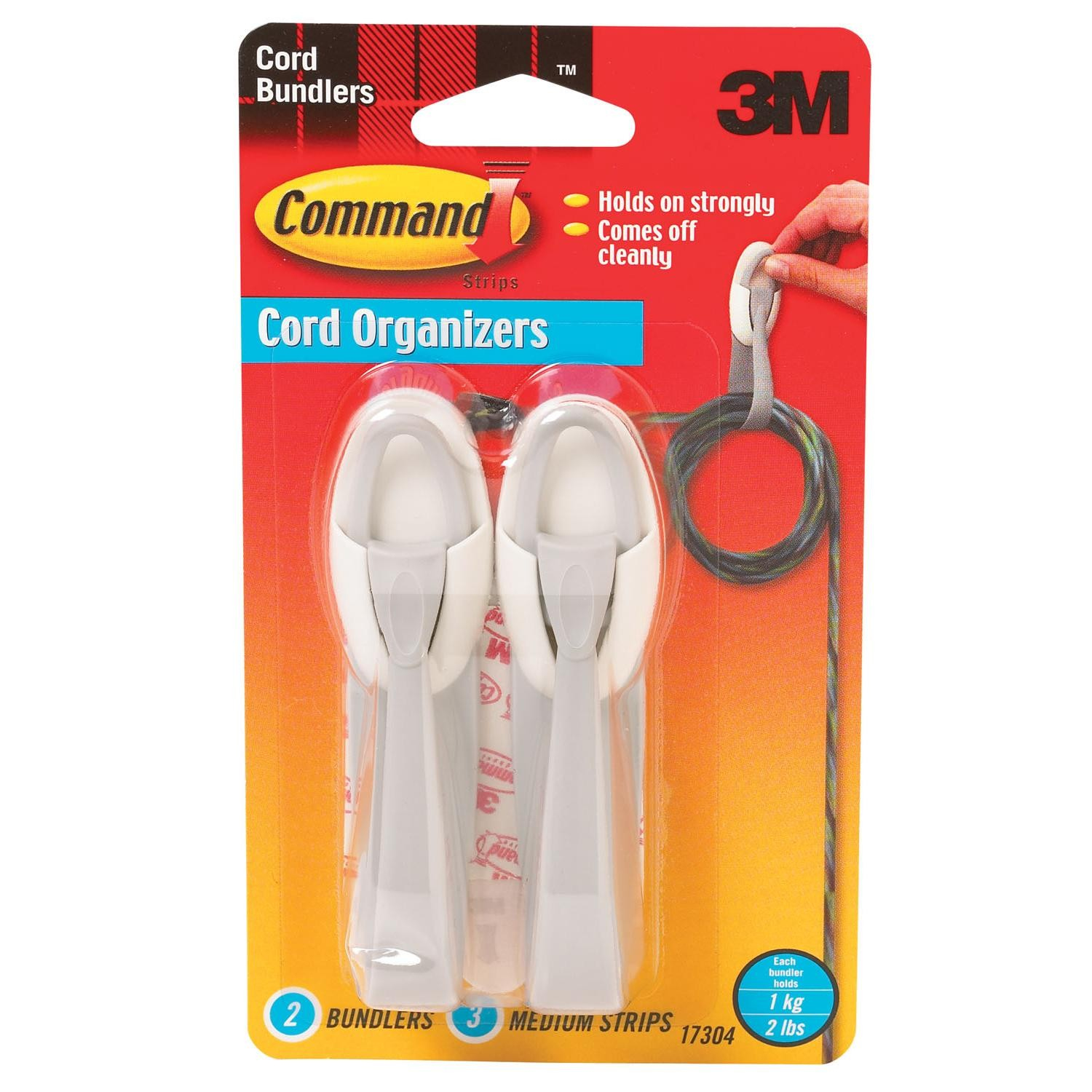 3M Command cable tie White 2 pc(s)