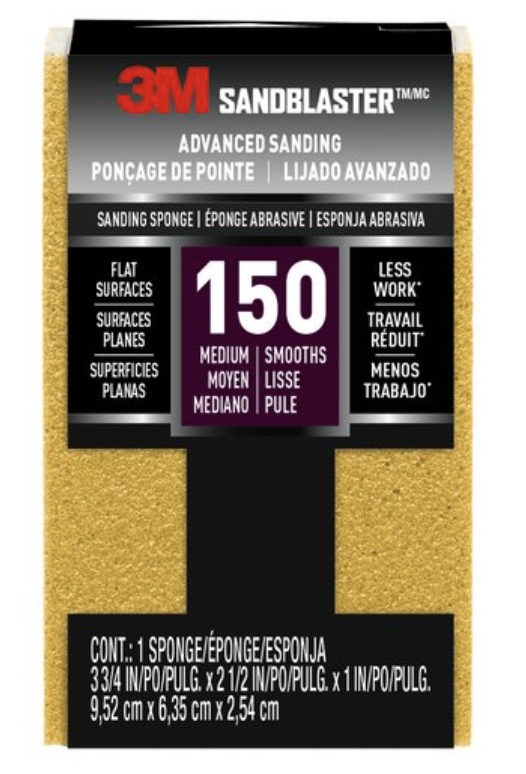 3M 20908-150 Sanding sponge Medium grit P150 1 pc(s)