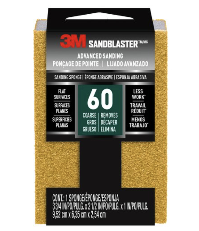 3M 20909-60 Sanding sponge Fine grit P60 1 pc(s)
